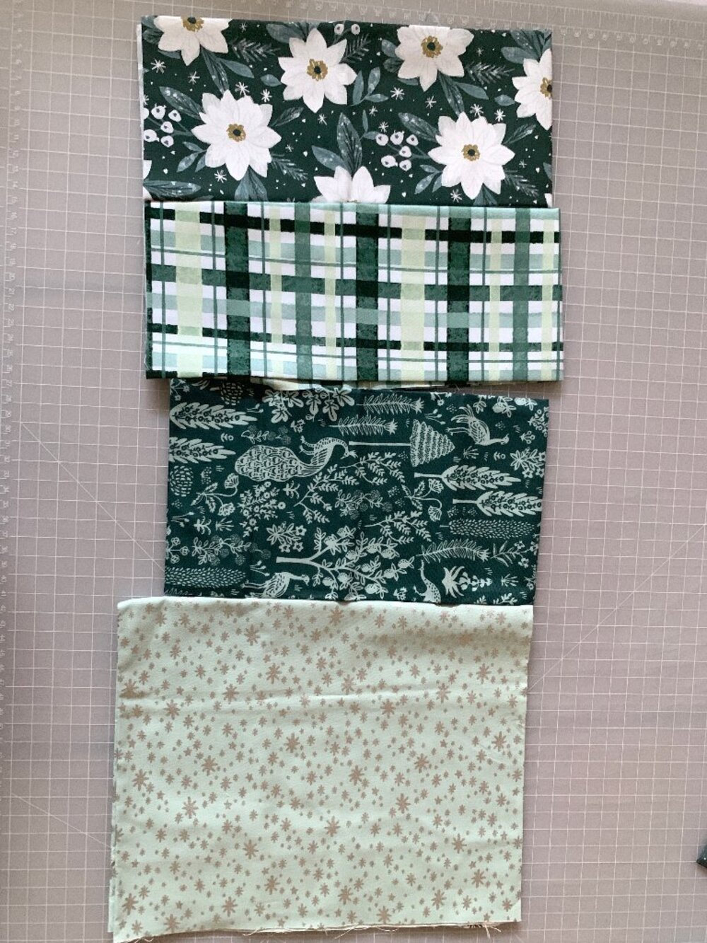 Bundle of Fabric - Green & Mint